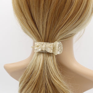 Cellulose Acetate Tail Bow Knot Hair Tie Elastic Ponytail Holder