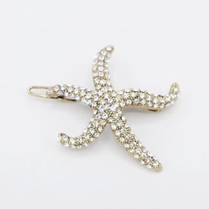 veryshine.com Hair Clip Crystal jewel rhinestone embellished star fish side hair clip cute women hair accessory