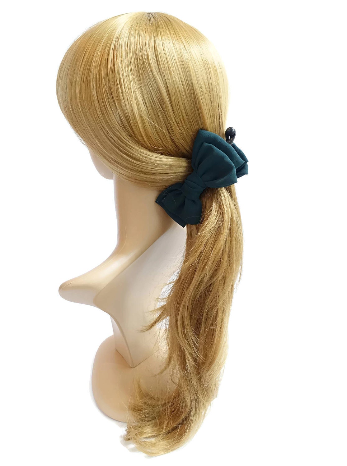 veryshine.com Hair Clip Handmade Chiffon Bow Banana hair clip Women Hair Accessories Hair Bow Clip