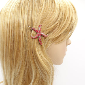 veryshine.com Hair Clip jewel rhinestone embellished star fish side hair clip cute women hair accessory