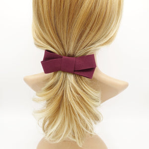 veryshine.com Hair Clip Red wine criss cross bow x pattern hair bow Fall Winter women accessory