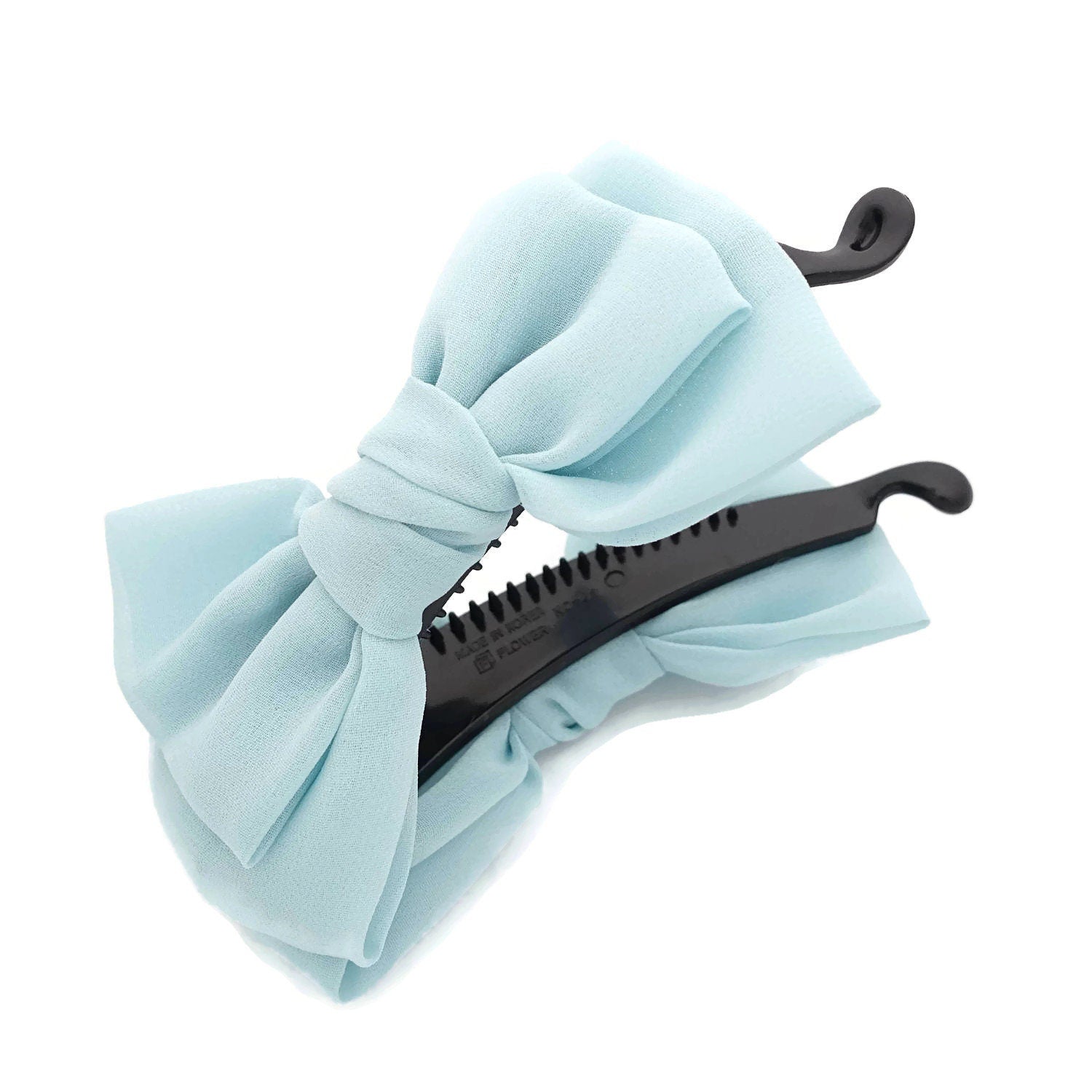 Handmade Chiffon Bow Banana Clip: Women's Hair Accessory