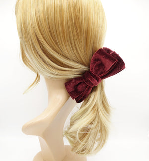 veryshine.com Hair Clip velvet bow banana hair clip