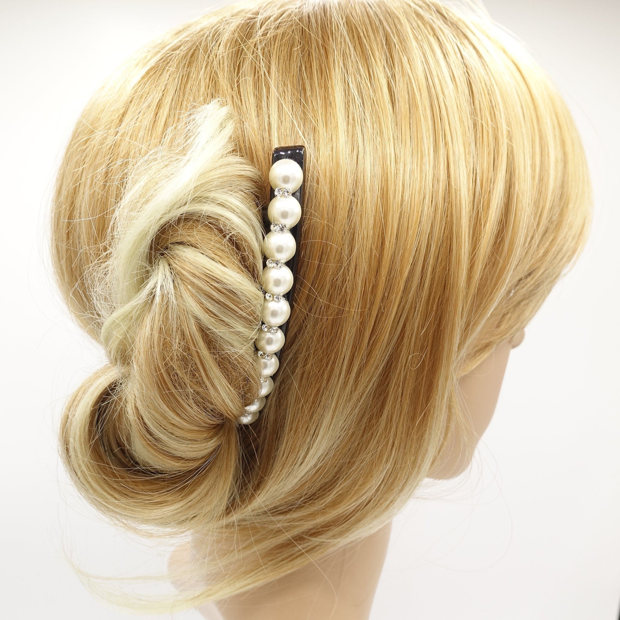 veryshine.com hair comb/fork Rhinestone Pearl embellished Hair Comb Accessories