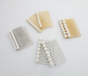 veryshine.com Hair Stick/Fork A set of Pearl Rhinestone Decorative 18 teeth Hair Combs