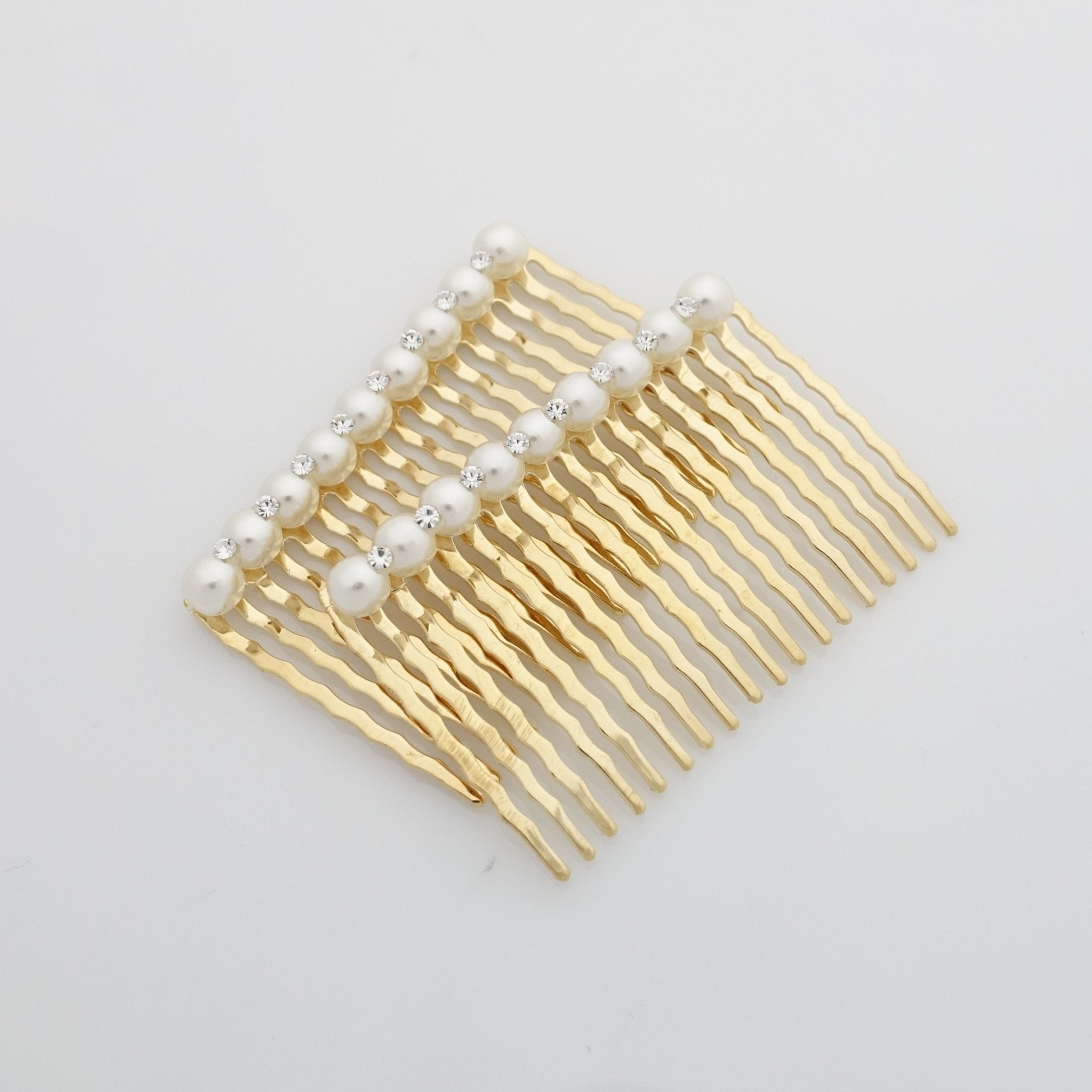 veryshine.com Hair Stick/Fork A set of Pearl Rhinestone Decorative 18 teeth Hair Combs