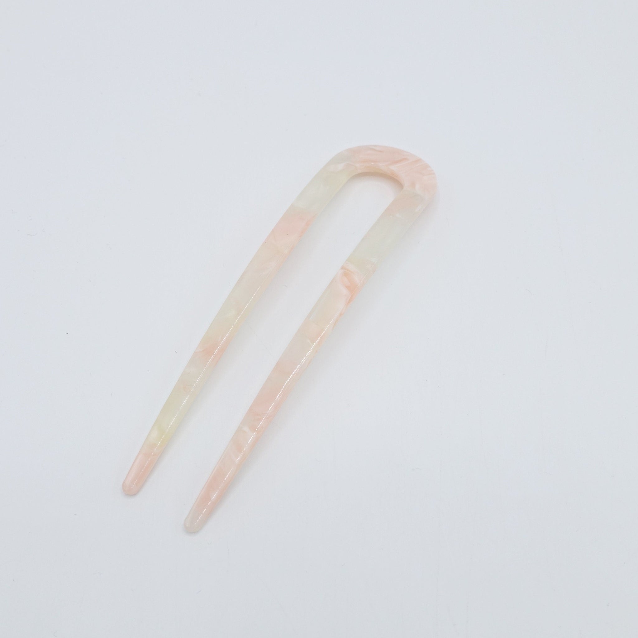 veryshine.com Hair Stick/Fork Pink cellulose acetate marble hair fork stick regular size