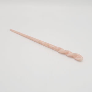 veryshine.com Hair Stick/Fork Pink cellulose acetate marble hair stick