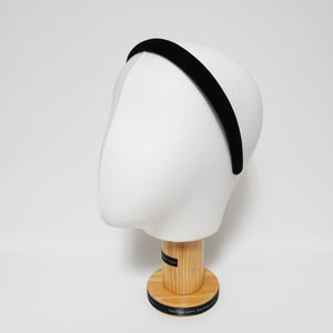 veryshine.com hairband/headband 0.7 inches Luxury double velvet black fashion headband women hairband