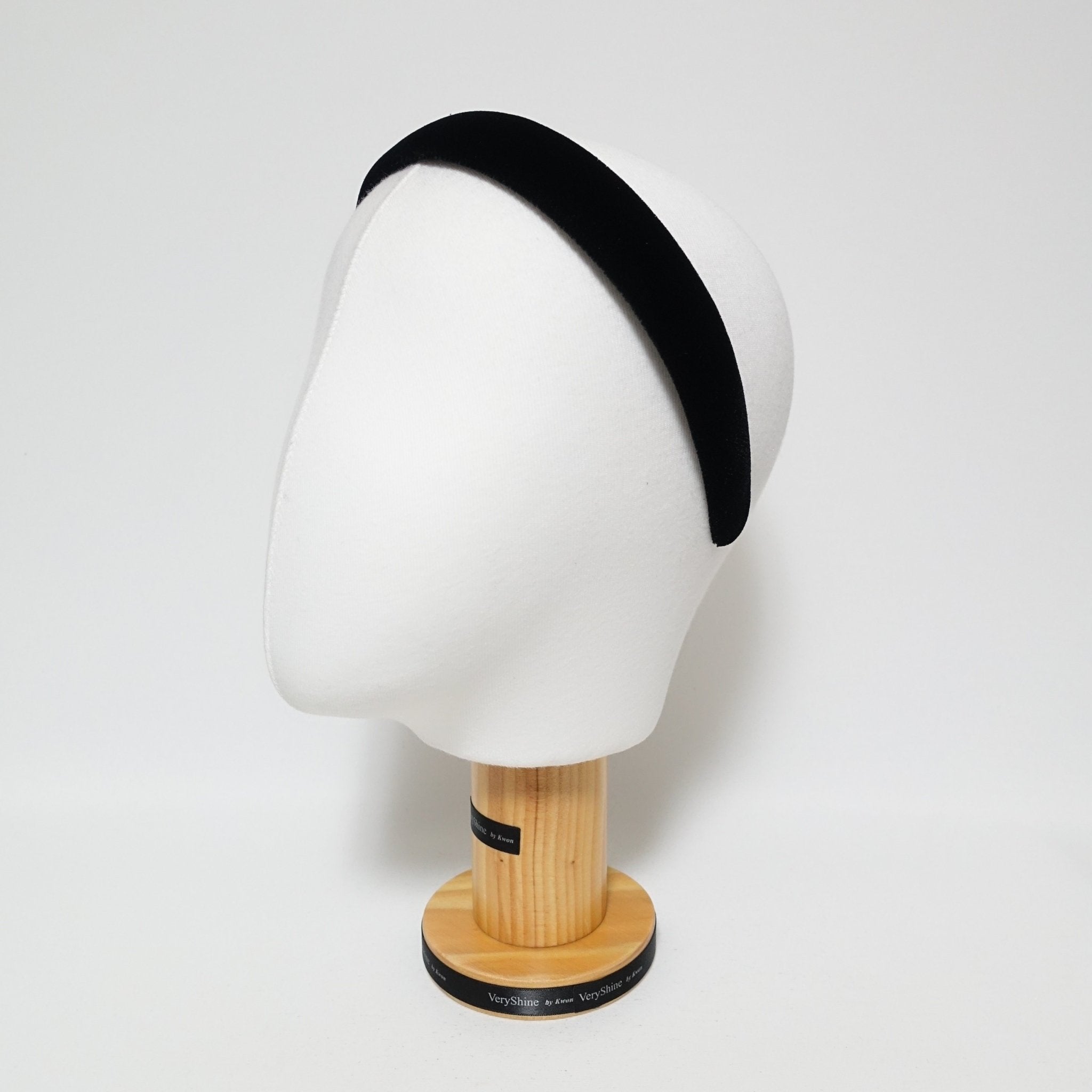 veryshine.com hairband/headband 1.1 inches Luxury double velvet black fashion headband women hairband