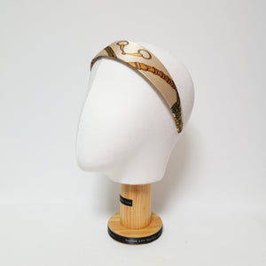 veryshine.com hairband/headband belt chain print satin hairband glossy fabric headband woman hair accessory
