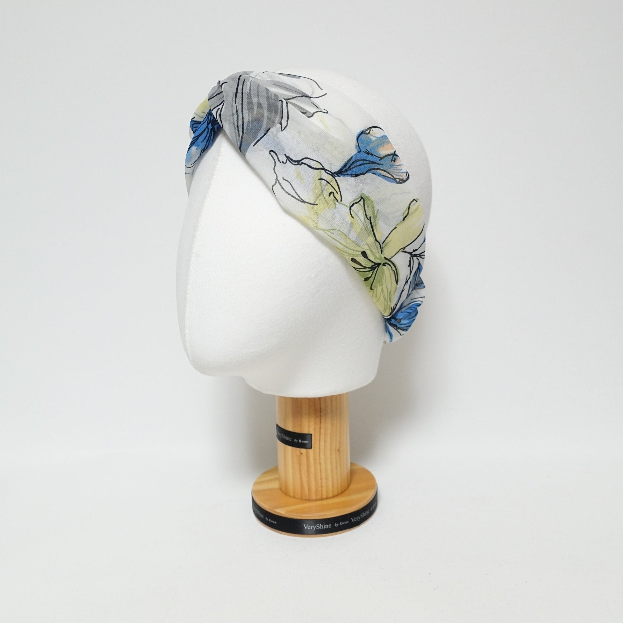 veryshine.com hairband/headband big flower print chiffon headband floral pattern head band women hair accessories