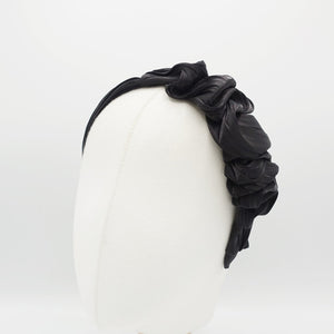 veryshine.com hairband/headband Black silky gloss wave headband women hair accessories