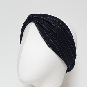 veryshine.com hairband/headband Black stripe pattern fashion headband suit style fabric headwrap women hair accessory
