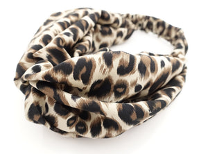 veryshine.com hairband/headband Brown soft leopard print fashion hair turban women trendy headband