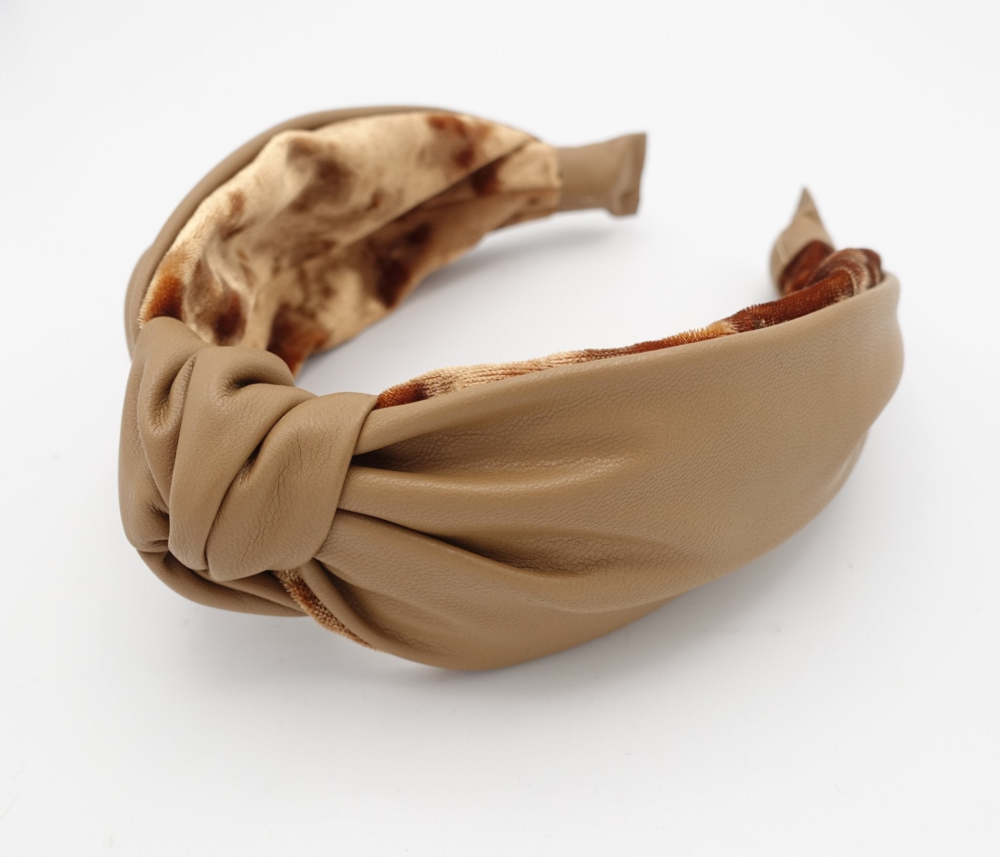leather knotted headband 
