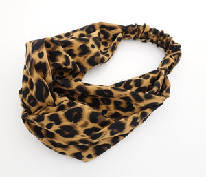 veryshine.com hairband/headband Caramel soft leopard print fashion hair turban women trendy headband