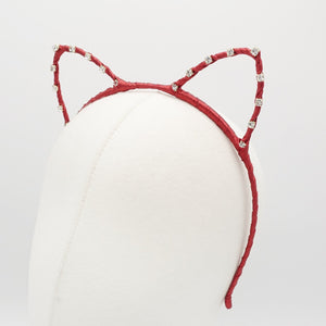 veryshine.com hairband/headband cat ear headband rhinestone embellished hairband crystal wrapping woman hair accessory