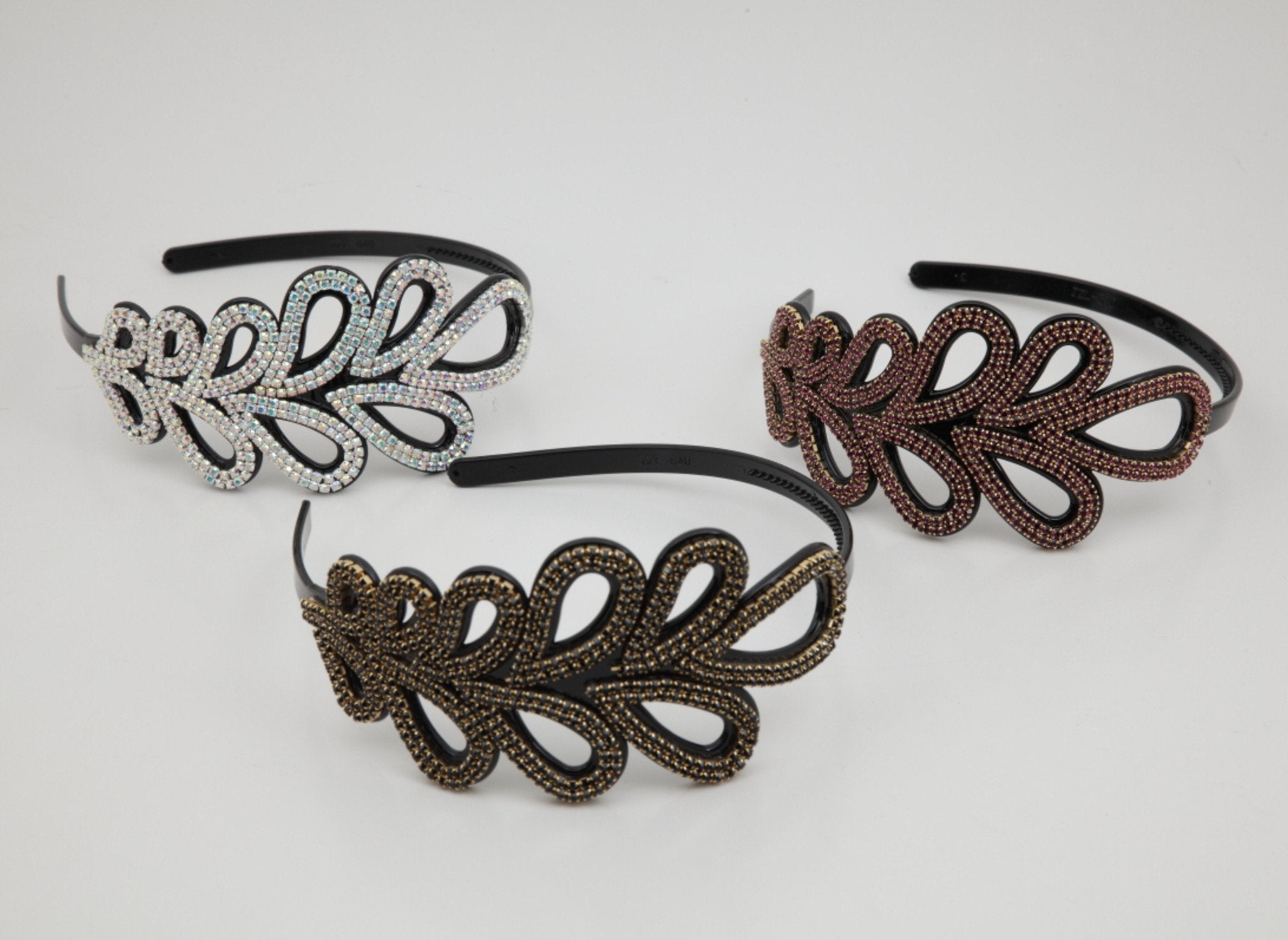 veryshine.com hairband/headband Color Cubic Leaves Luxury Style Rhinestone Decorative Headband