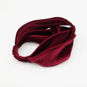 veryshine.com hairband/headband cross velvet turban headband double face velvet elastic hairband
