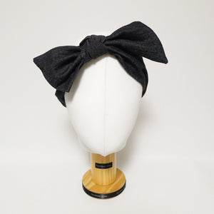 veryshine.com hairband/headband Denim Jean fabric Bow Knot Elastic Fashion Headband for Women