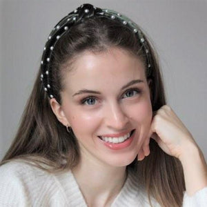veryshine.com hairband/headband faux pearl decorated velvet fashion headband for women