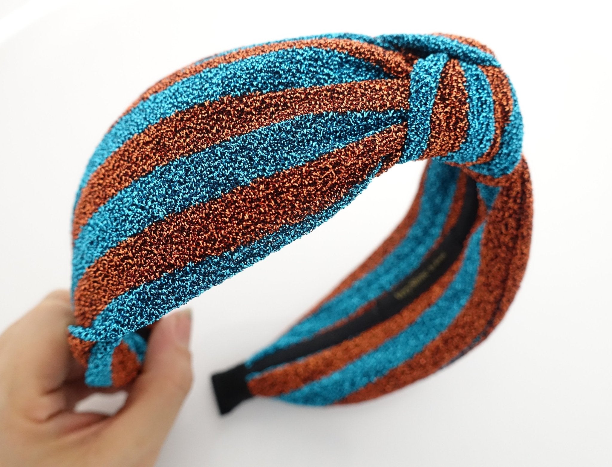 veryshine.com hairband/headband glittering stripe front knot headband vivid stylish fashion hairband