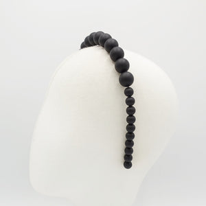 veryshine.com hairband/headband graduated pearl headband dyed non-glossy ball wire hairband women hair accessory