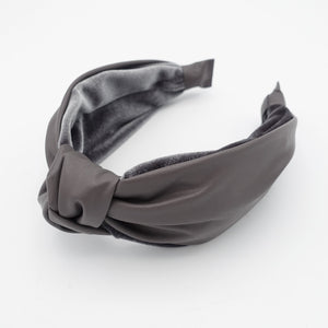 leather top knot headbands 