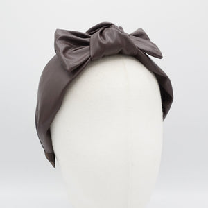 veryshine.com hairband/headband leather bow knot headband stylish hairband women hair accessories
