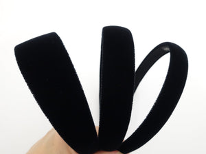 veryshine.com hairband/headband Luxury double velvet black fashion headband women hairband