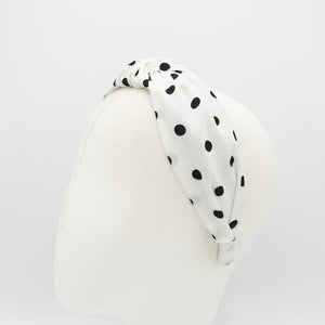 veryshine.com hairband/headband polka dot print knotted headband