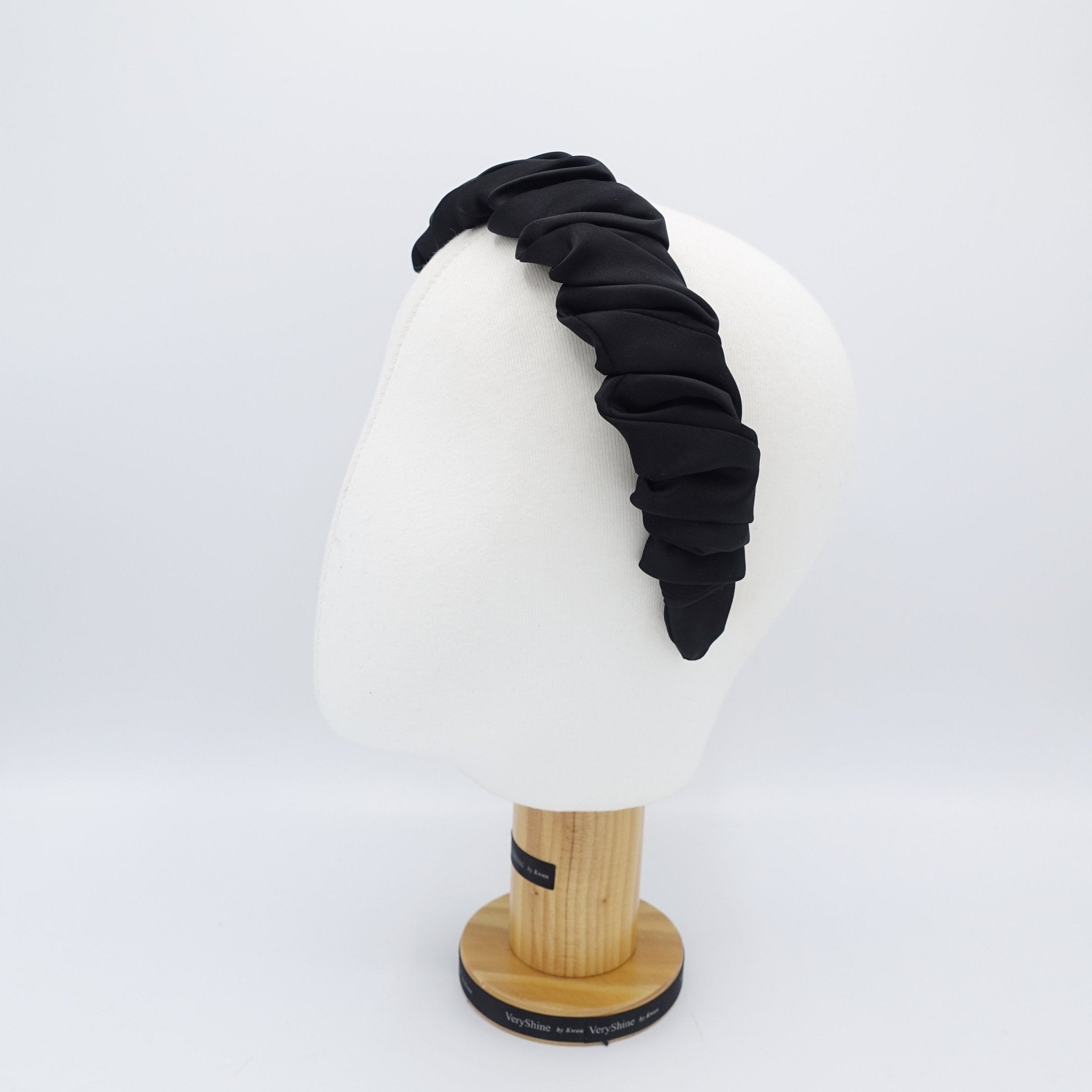 veryshine.com hairband/headband satin spiral wave headband pleated wrap feminine stylish hairband women hair accessory