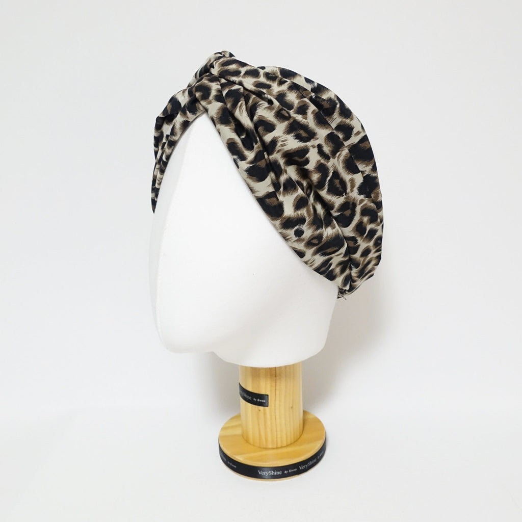 veryshine.com hairband/headband soft leopard print fashion hair turban women trendy headband