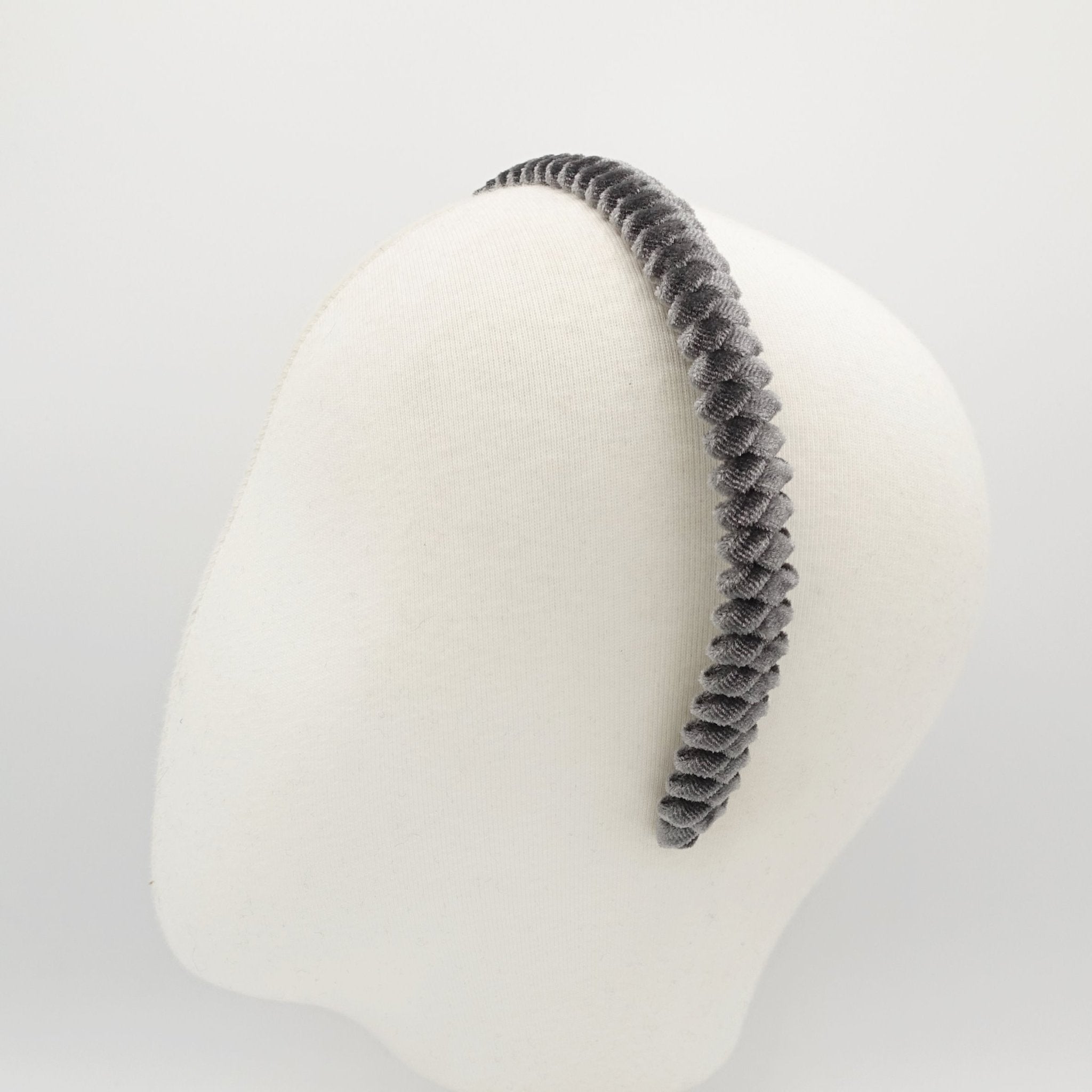 veryshine.com hairband/headband velvet wrapped headband zigzag pattern hairband women hair accessory