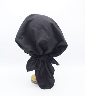 veryshine.com Hat Black cotton ponytail hat