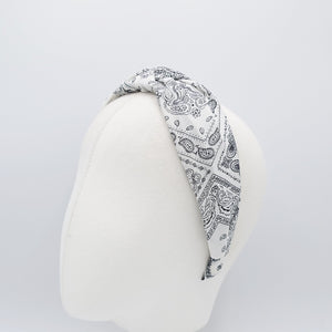 veryshine.com Headband bandana headband paisley knotted hairband women hair accessory