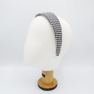 veryshine.com Headband basic pattern headband woolen herringbone houndstooth headband Fall Winter basic hair accessory for women