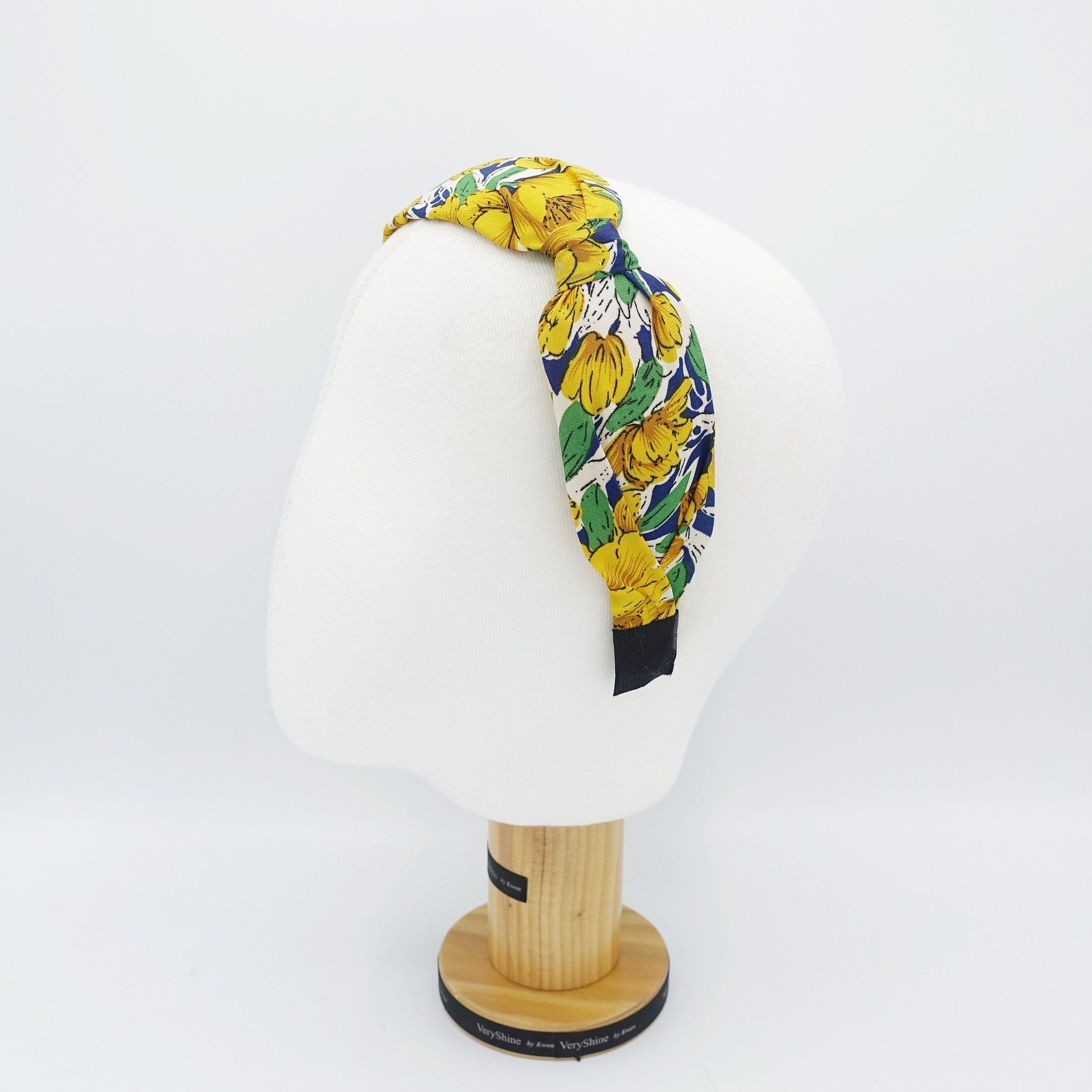 veryshine.com Headband big flower print headband side knot floral hairband hair accessory for women