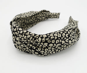 veryshine.com Headband Black cheetah print knot headband animal print sexy hairband women hair accessories