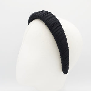 veryshine.com Headband Black cotton fabric wrap headband padded hairband fashion headband for women