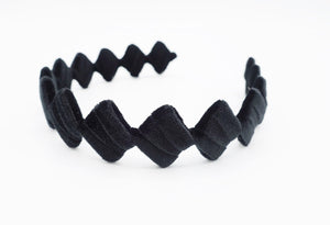 veryshine.com Headband Black diamond velvet wrap headband hair accessory for woman