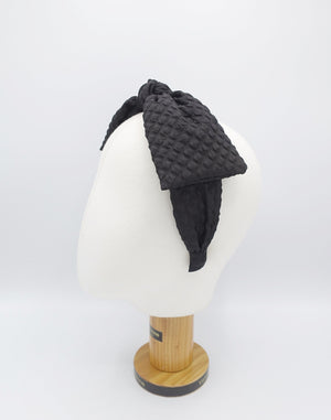 veryshine.com Headband Black embossed headband, bow headband, Fall headband, stylish headband for women