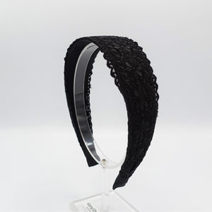 veryshine.com Headband Black floral lace headband simple basic hairband women hair accessories