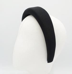 veryshine.com Headband Black highly padded headband trendy simple hairband hair accessory for women