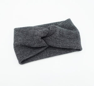 veryshine.com Headband Black knit headband corrugated headwrap multi-functional Fall Winter neck warmer