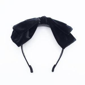 veryshine.com Headband Black Texas velvet bow headband retro style hairband vintage women hair accessory