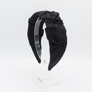 veryshine.com Headband Black twist pleat headband solid hairband stylish women hairband for women