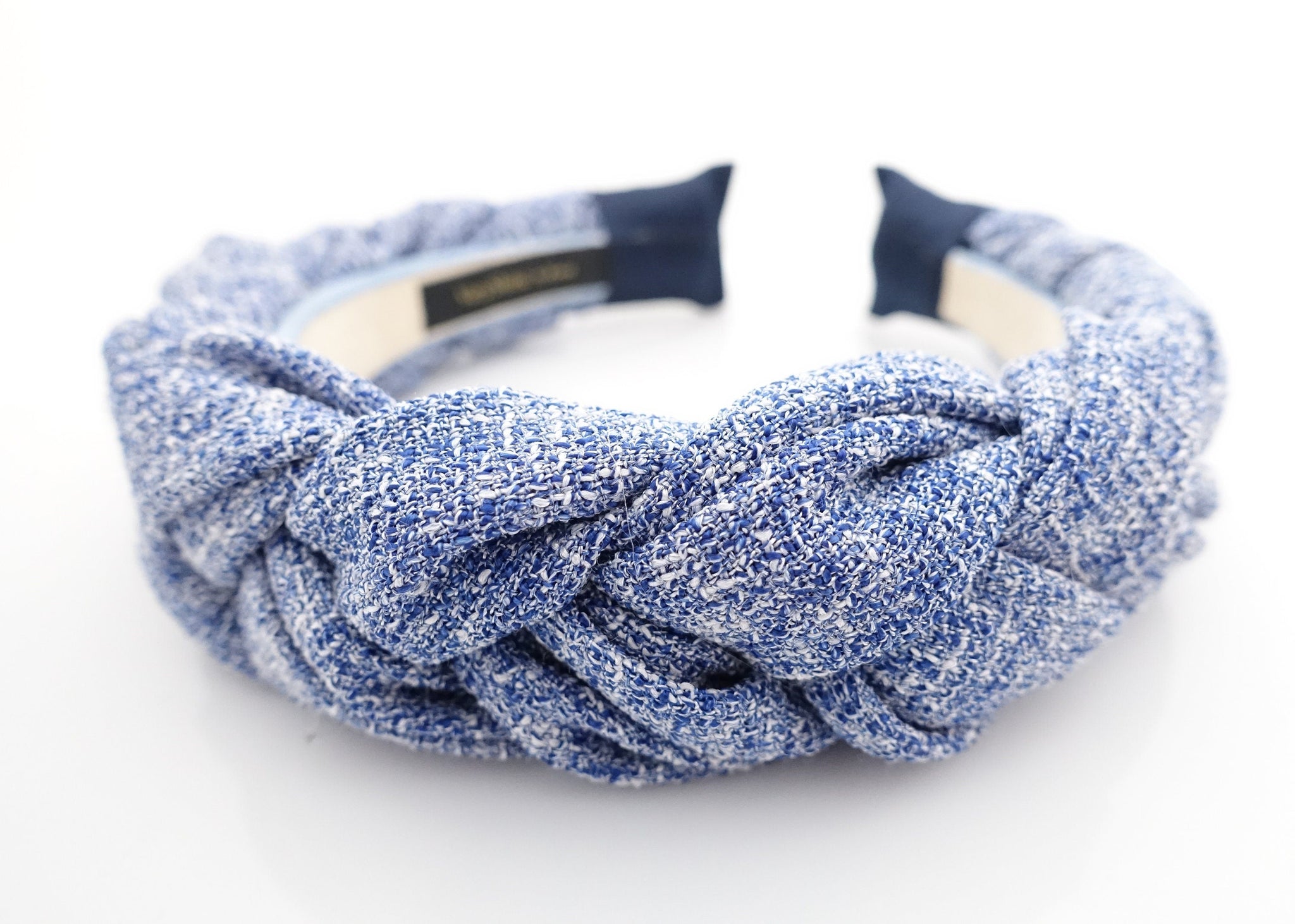 veryshine.com Headband Blue chunky braided headband stylish women plaited hairband