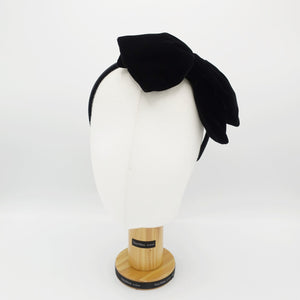 veryshine.com Headband Bow headband velvet bow headabnd padded silk velvet bow hairband luxury women hair accessories